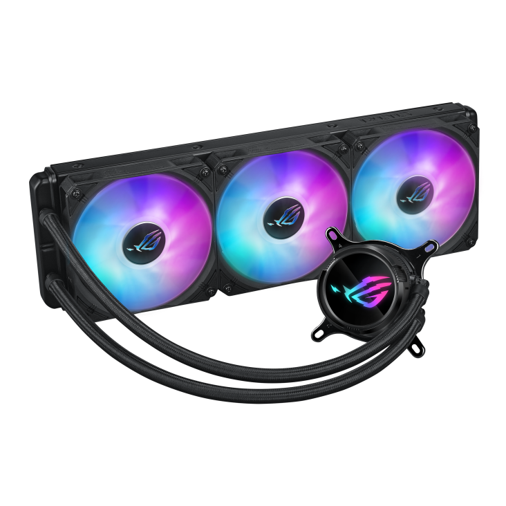 ASUS ROG Strix LC III 360 ARGB CPU Liquid Cooling, 360mm Radiator, 3x ROG Strix AF-12S aRGB 120mm Fans Black ASUS ROG Strix LC III 360 ARGB CPU Liquid Cooling, 360mm Radiator, 3x ROG Strix AF-12S aRGB 120mm Fans Black